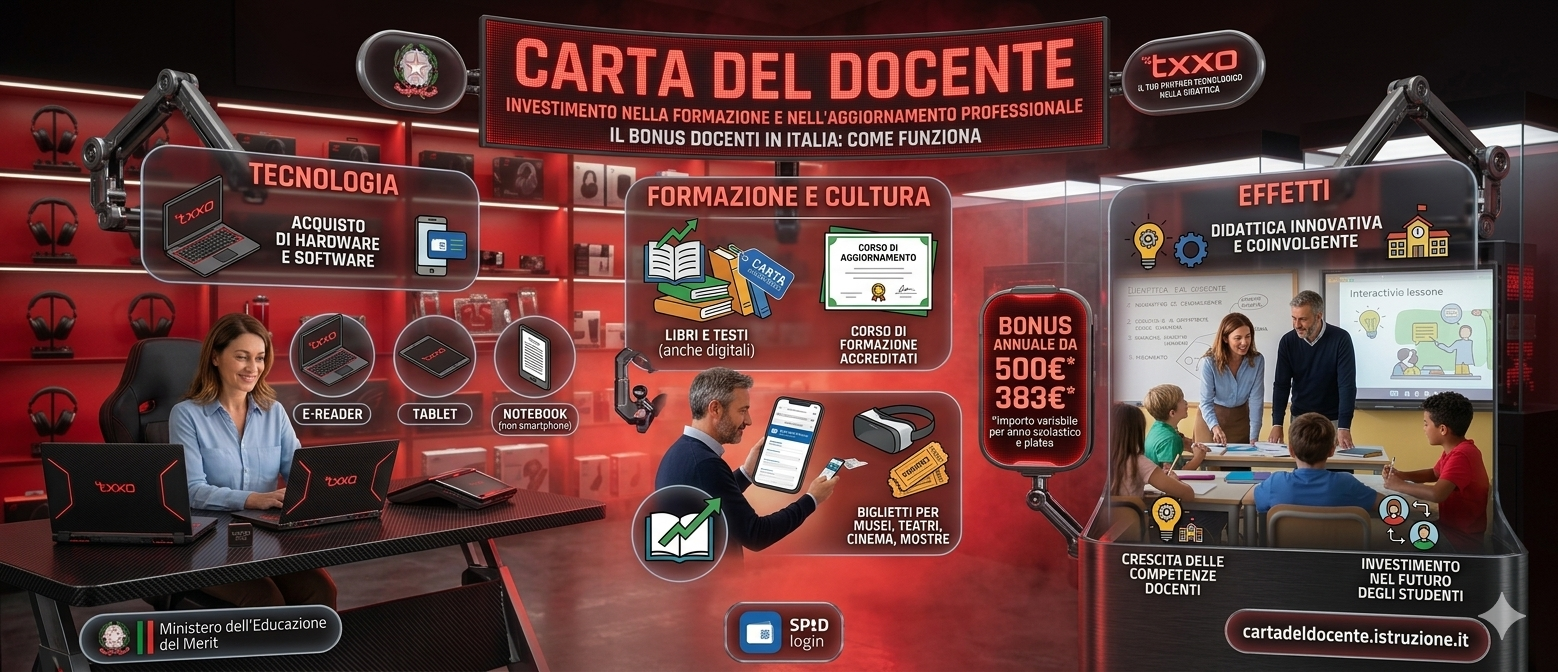 Infografica Dettagli Carta del Docente